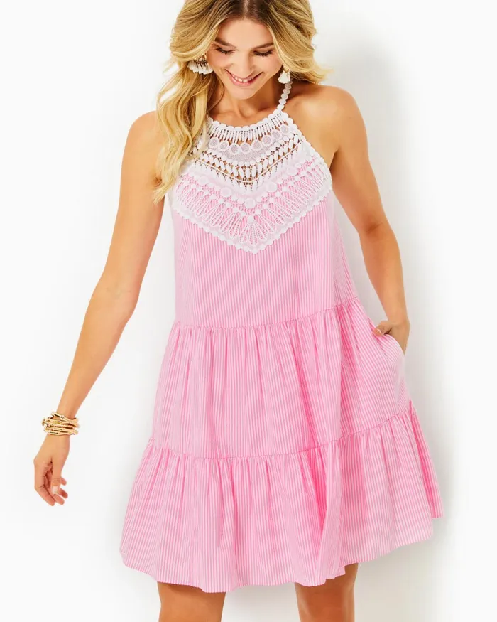 Dresses Women Lilly Pulitzer Martine Dress Multi Seaweed Samba