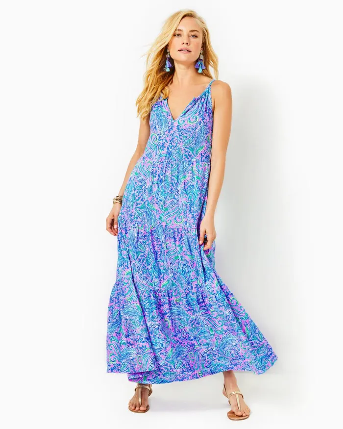 Dresses Women Lilly Pulitzer Martine Dress Multi Seaweed Samba