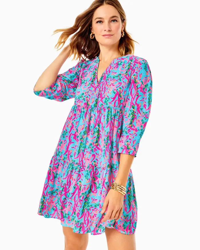 Dresses Women Lilly Pulitzer Martine Dress Multi Seaweed Samba