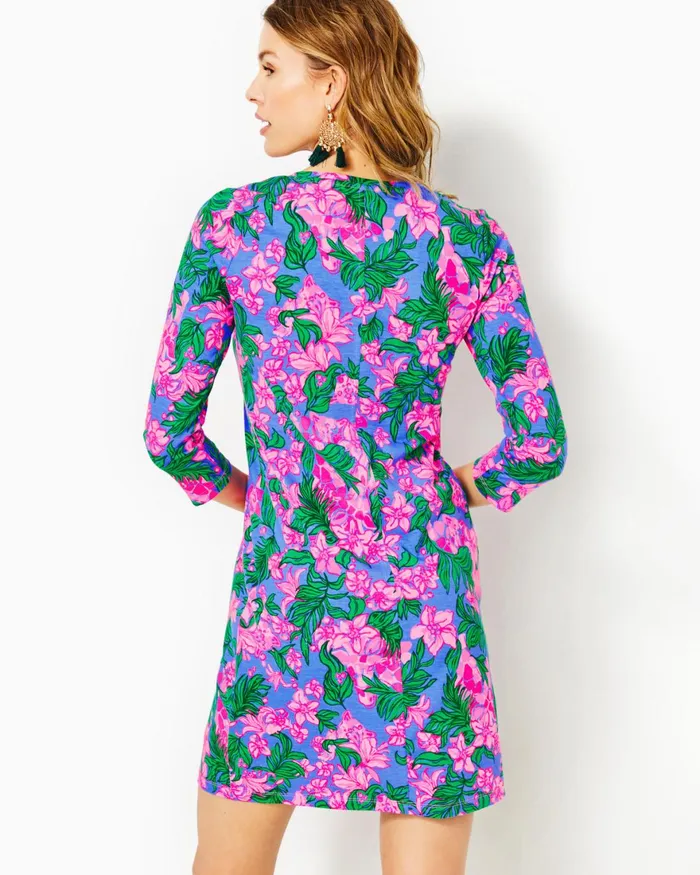 Dresses Women Lilly Pulitzer Tessa Dress Cerise Pink Safari Sunset