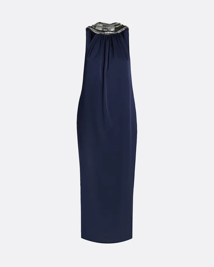 Dresses Women Safiyaa Fenix Midnight Navy Midi Dress Midnight Navy