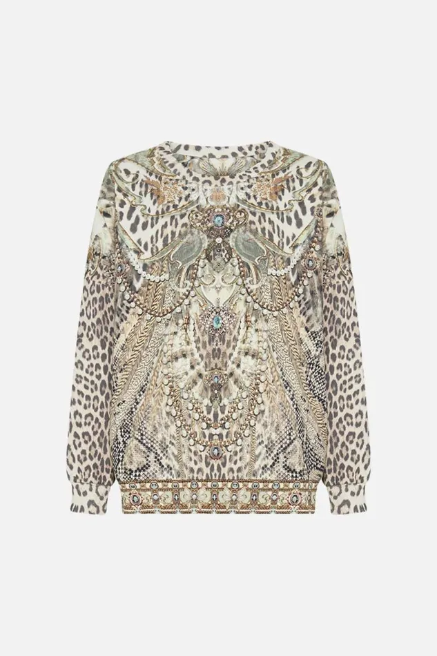 DROPPED SHOULDER SWEAT SHIRT LOOKING GLASS HOUSES Looking Glass Houses Womens Camilla Knitwear