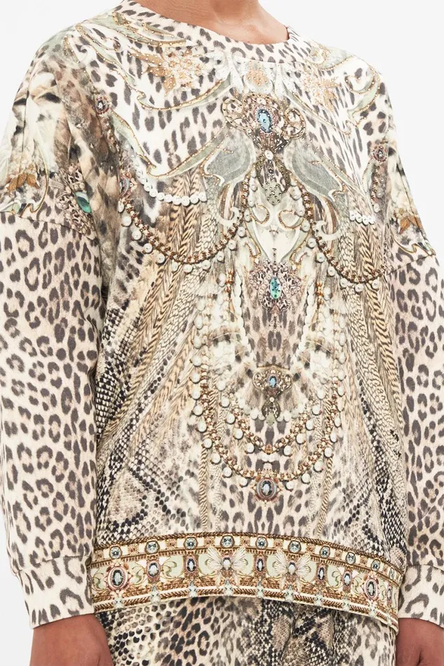 DROPPED SHOULDER SWEAT SHIRT LOOKING GLASS HOUSES Looking Glass Houses Womens Camilla Knitwear