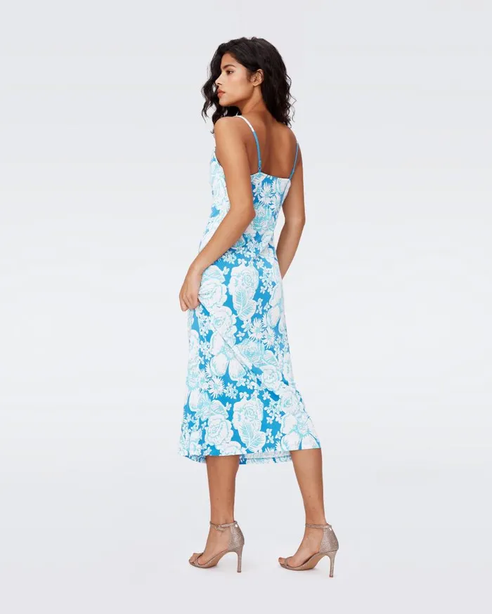 DVF Dresses Women Alik Dress June Bloom Blue