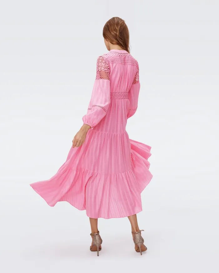 DVF Dresses Women Gigi Cotton Dress Rose Pink