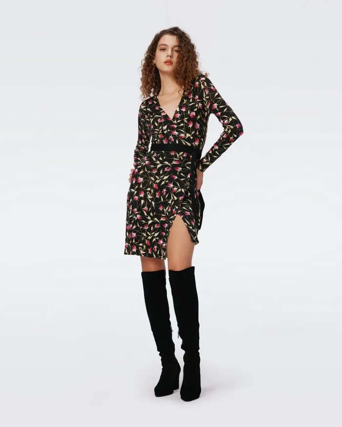 DVF Dresses Women Luella Wool Wrap Dress Rockn Rose