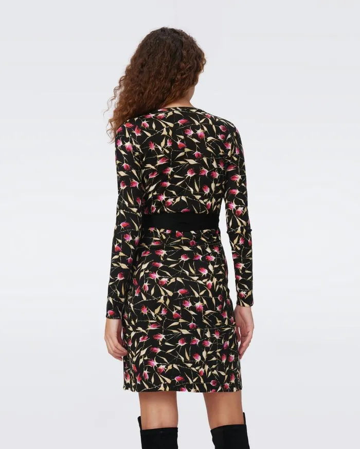 DVF Dresses Women Luella Wool Wrap Dress Rockn Rose