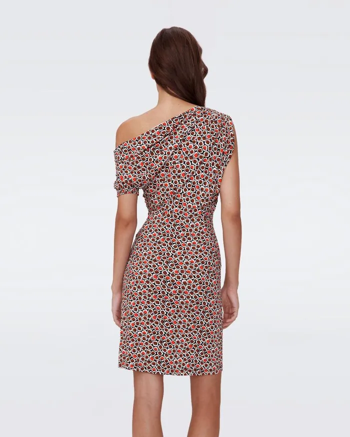 DVF Dresses Women Mel Dress Pebbles Red