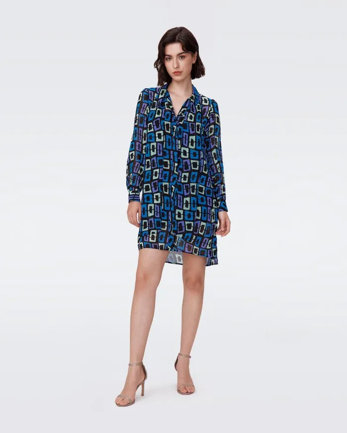 DVF Dresses Women Prue Dress Chain Dream Violet