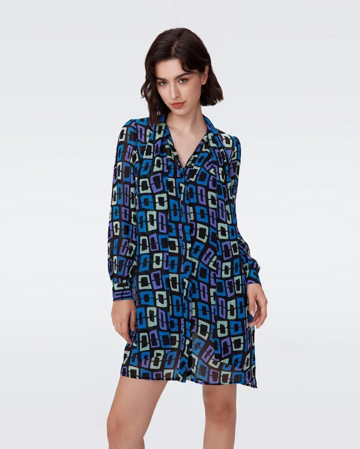 DVF Dresses Women Prue Dress Chain Dream Violet