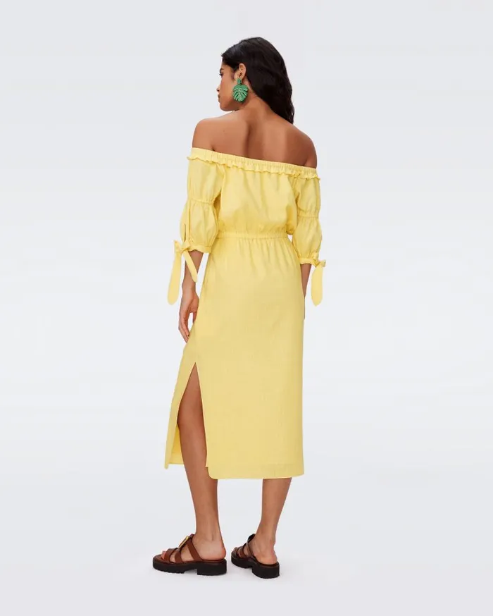 DVF Dresses Women Sophia Dress Lemon