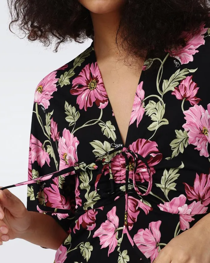 DVF Dresses Women Valerie Dress Hendrix Floral Pink