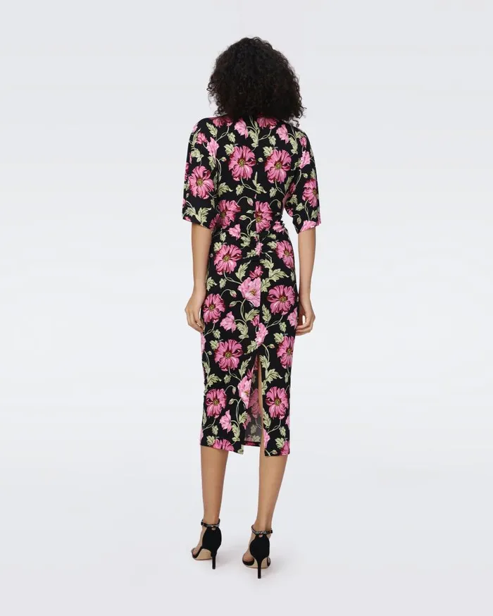 DVF Dresses Women Valerie Dress Hendrix Floral Pink