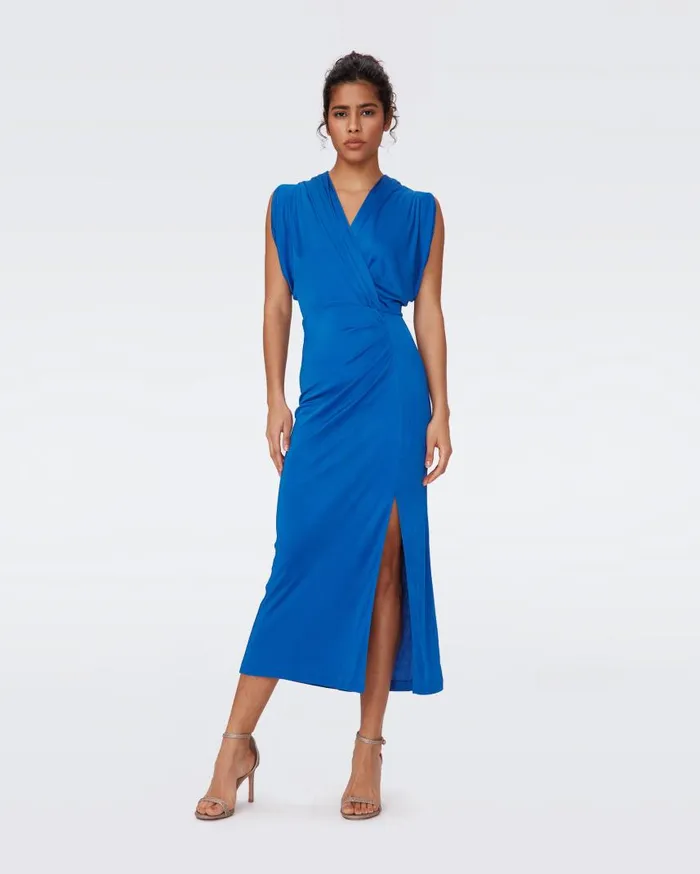 DVF Dresses Women Williams Dress Sapphire Blue