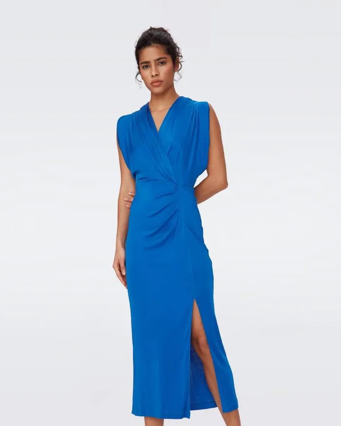 DVF Dresses Women Williams Dress Sapphire Blue