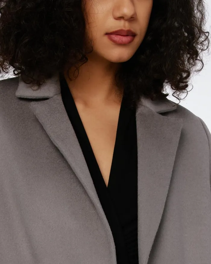 DVF Jackets and Coats Women Nene Wool Coat Elephant Grey