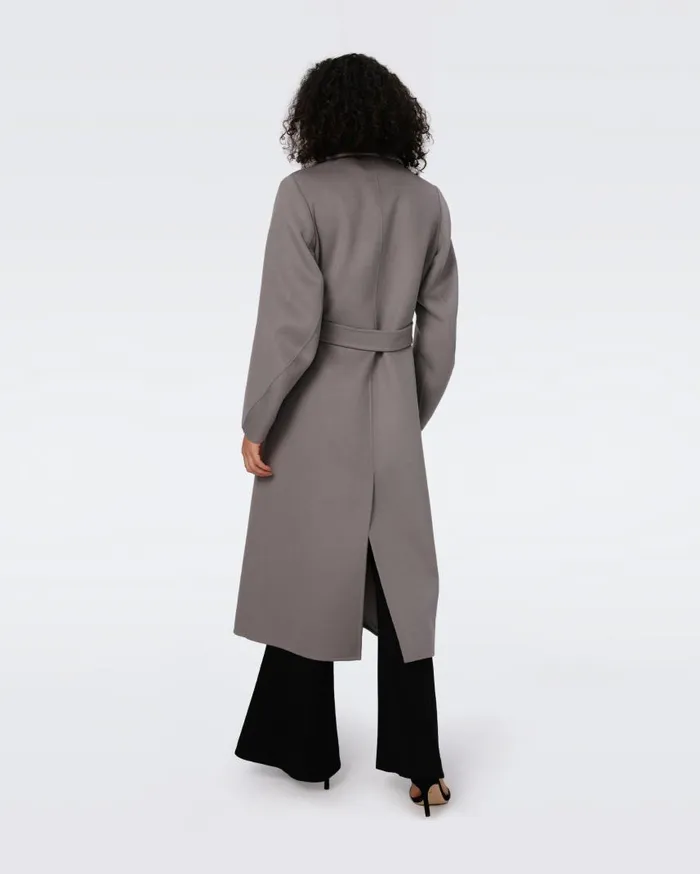 DVF Jackets and Coats Women Nene Wool Coat Elephant Grey