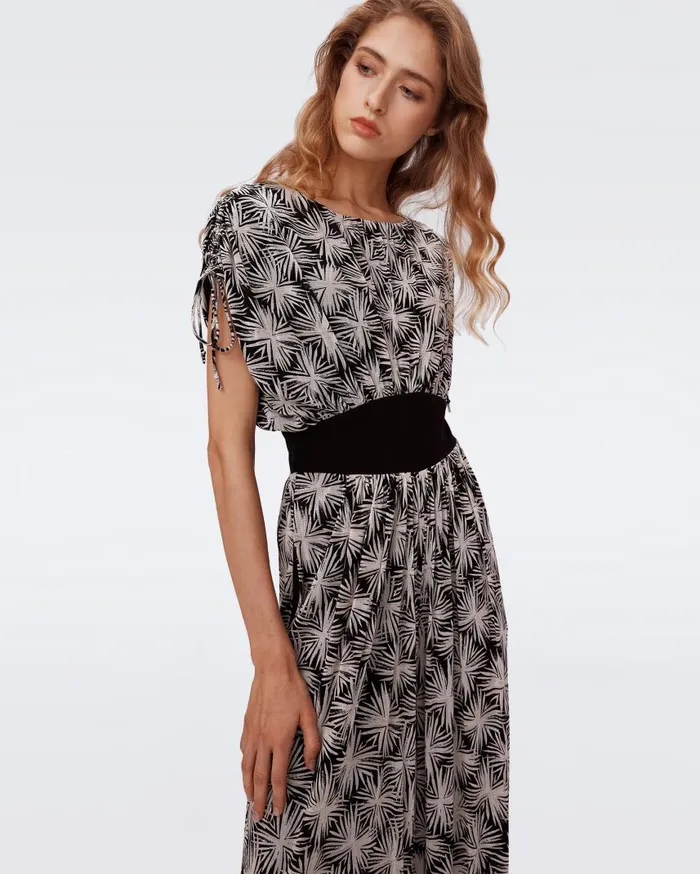 DVF Jumpsuits and Rompers Women Andra Mesh Jumpsuit Tiny Sea Holly Black
