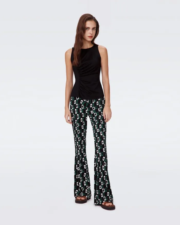 DVF Pants and Shorts Women Brooklyn Pants Black Chain Spots