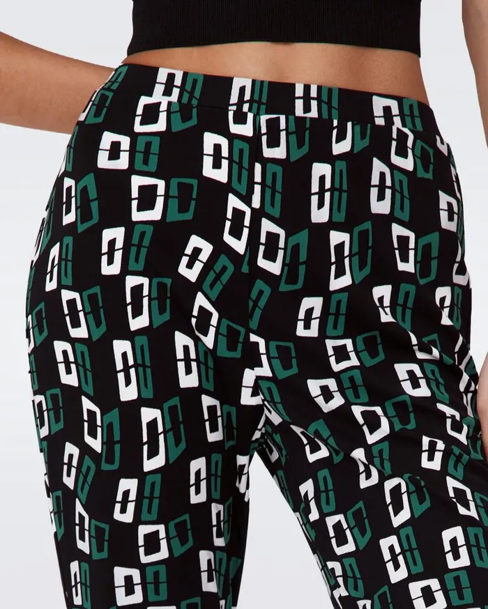DVF Pants and Shorts Women Brooklyn Pants Black Chain Spots
