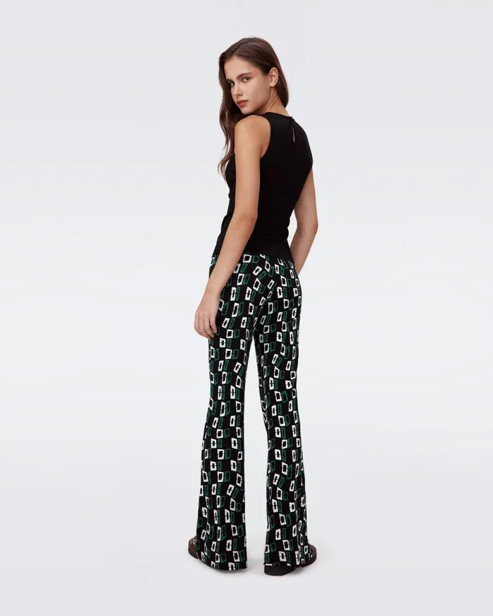 DVF Pants and Shorts Women Brooklyn Pants Black Chain Spots