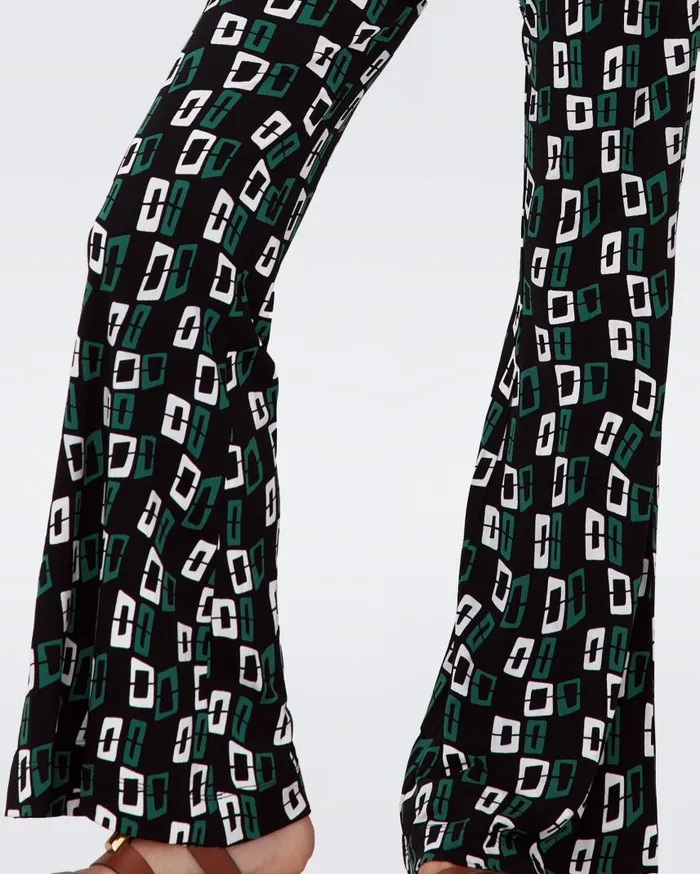 DVF Pants and Shorts Women Brooklyn Pants Black Chain Spots