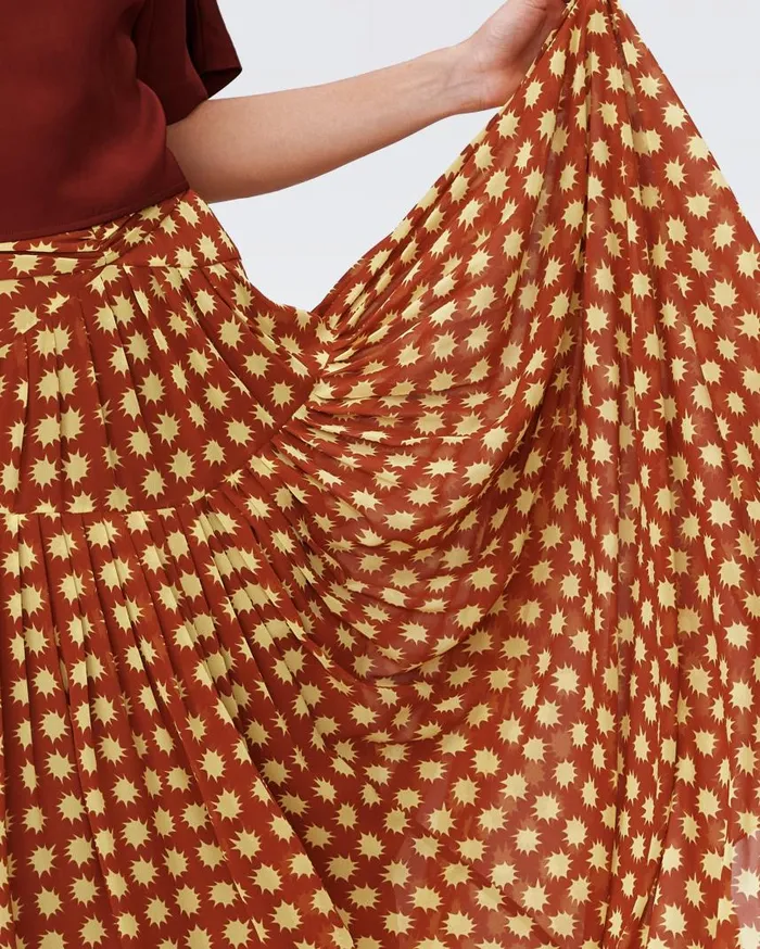 DVF Skirts Women Amira Skirt Tiny Sun Kissed