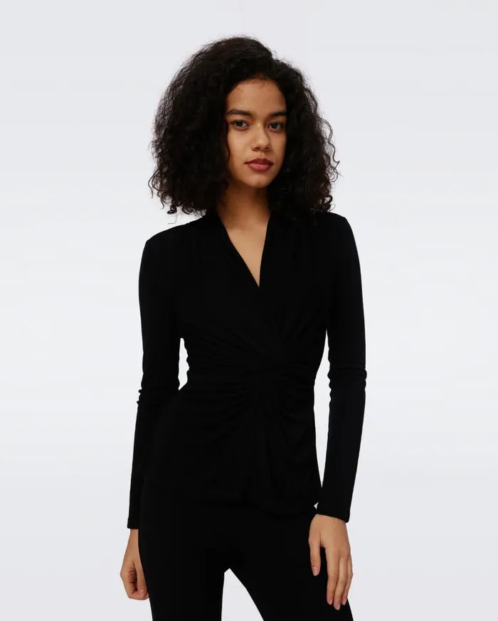 DVF Tops Women Clarissa Top Black