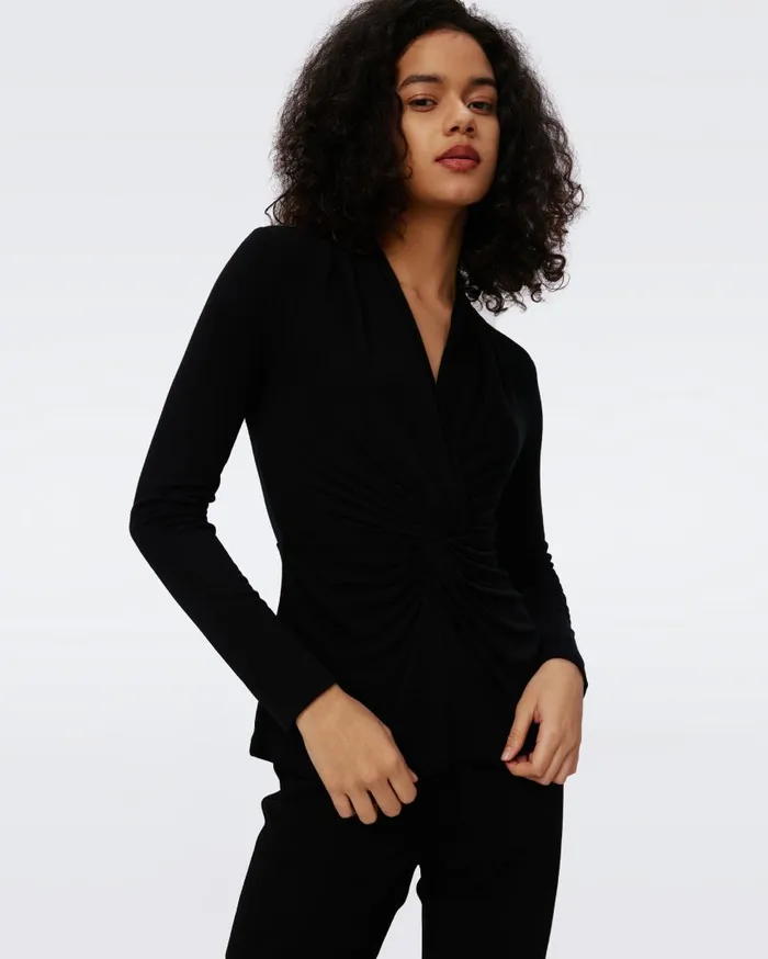 DVF Tops Women Clarissa Top Black