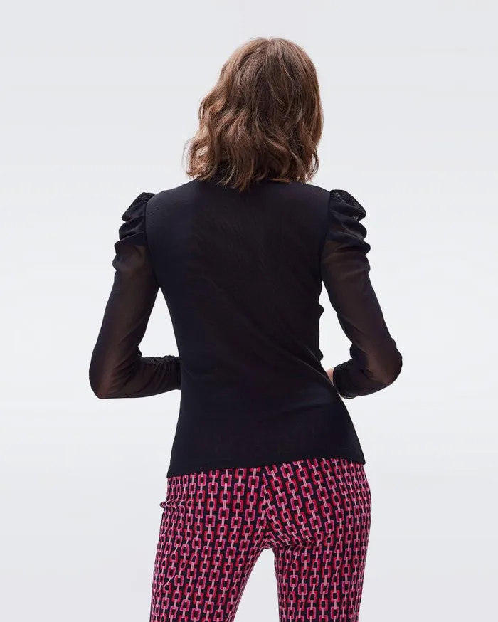 DVF Tops Women Remy Top Black DVF Tops Women Remy Top Black