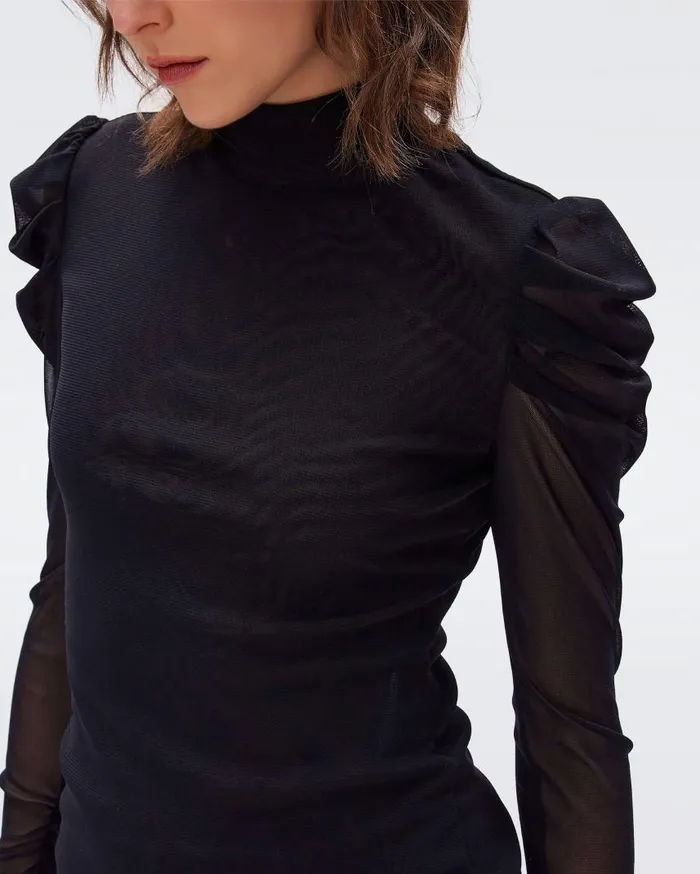 DVF Tops Women Remy Top Black DVF Tops Women Remy Top Black