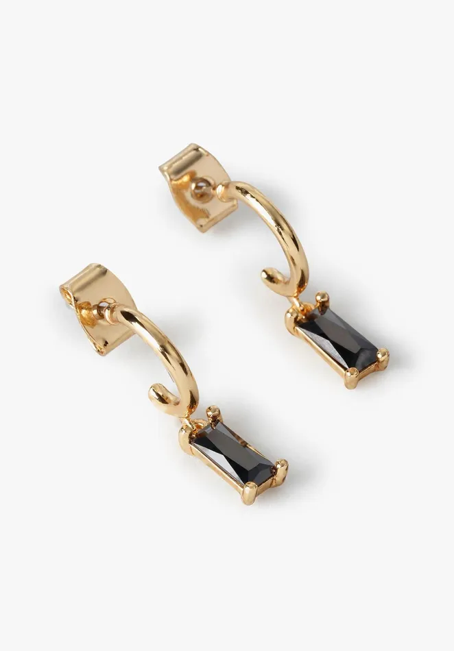 Earrings Women Hush Lugo Huggie Hoops Blackgold