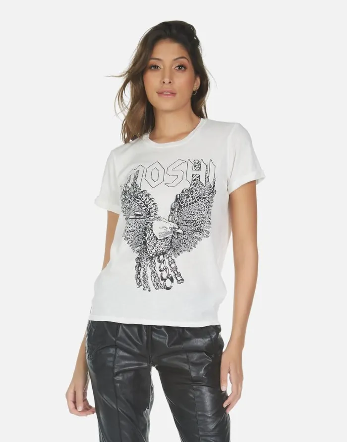 Edda Moshi Eagle Milk Women Lauren Moshi Short Sleeve