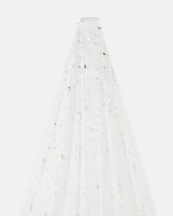 Edith Cecil Embroidered Veil Ivory Bridal Safiyaa Women