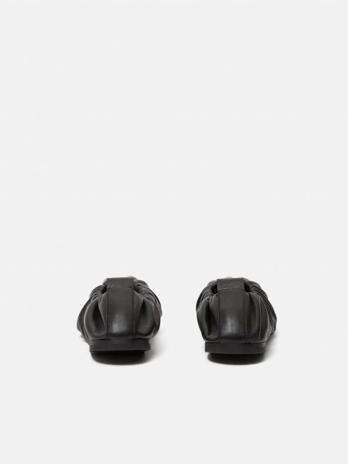 Elasticated Ballerina Black Women Jigsaw Leather