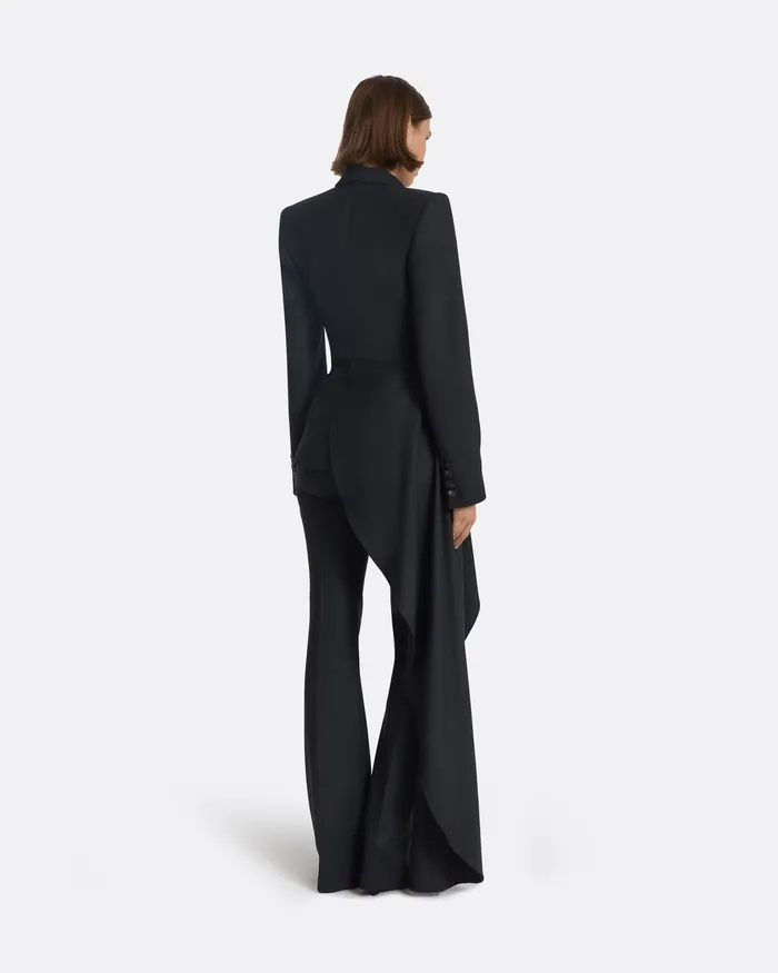 Elorena Charcoal Wool Jacket Charcoal Women Jackets and Coats Safiyaa