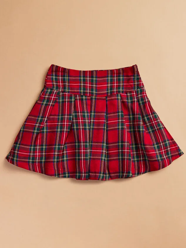 Everly Plaid Skort Red Girl Altar039d State Bottoms