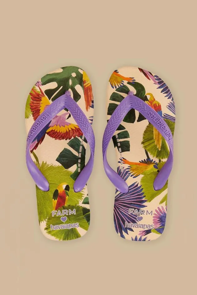 Farm Passaros Pintados Havaianas Sandals Women FARM Rio Sandals Farm Passaros Pintados Havaianas Sandals Women FARM Rio Sandals