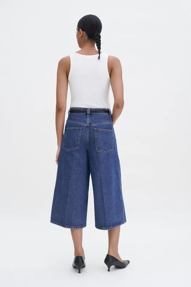 filippak Jeans Women Jean Work Shorts Washed Mid Blue filippak Jeans Women Jean Work Shorts Washed Mid Blue