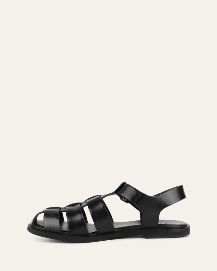 Finn flat sandals black leather Women FLAT SANDALS jomercer Finn flat sandals black leather Women FLAT SANDALS jomercer