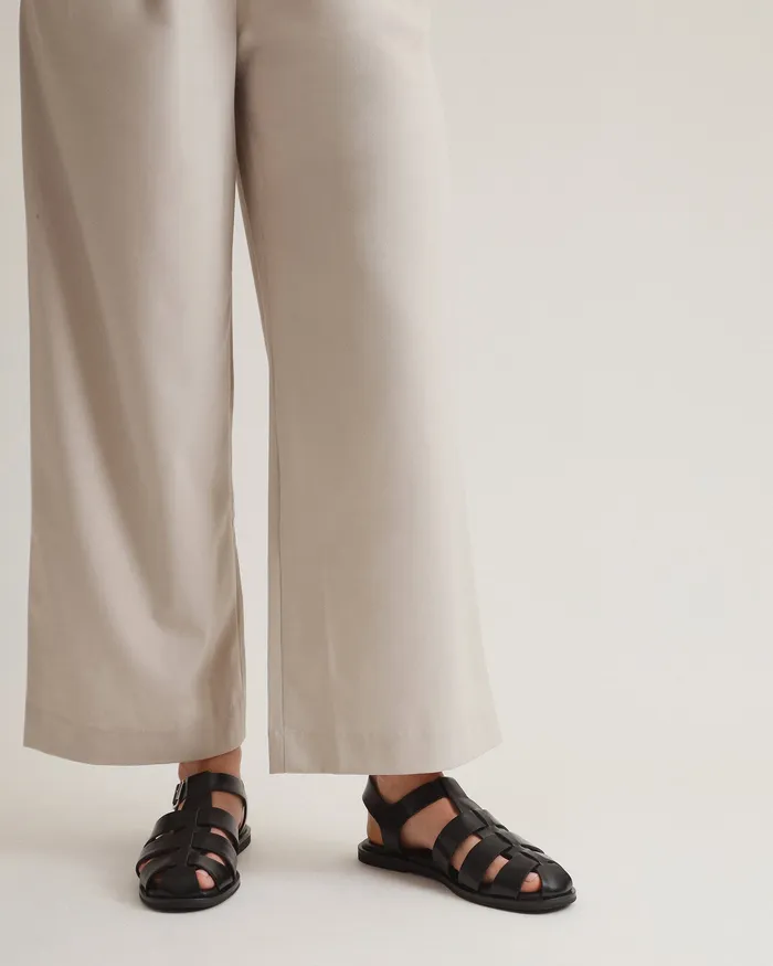 Finn flat sandals black leather Women FLAT SANDALS jomercer Finn flat sandals black leather Women FLAT SANDALS jomercer
