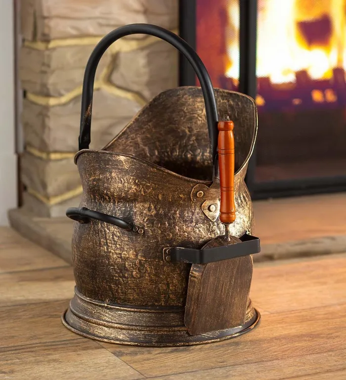Fireplace and Hearth Fireplace Ash Bucket And Shovel Plow and Hearth Wood Stove Accessories