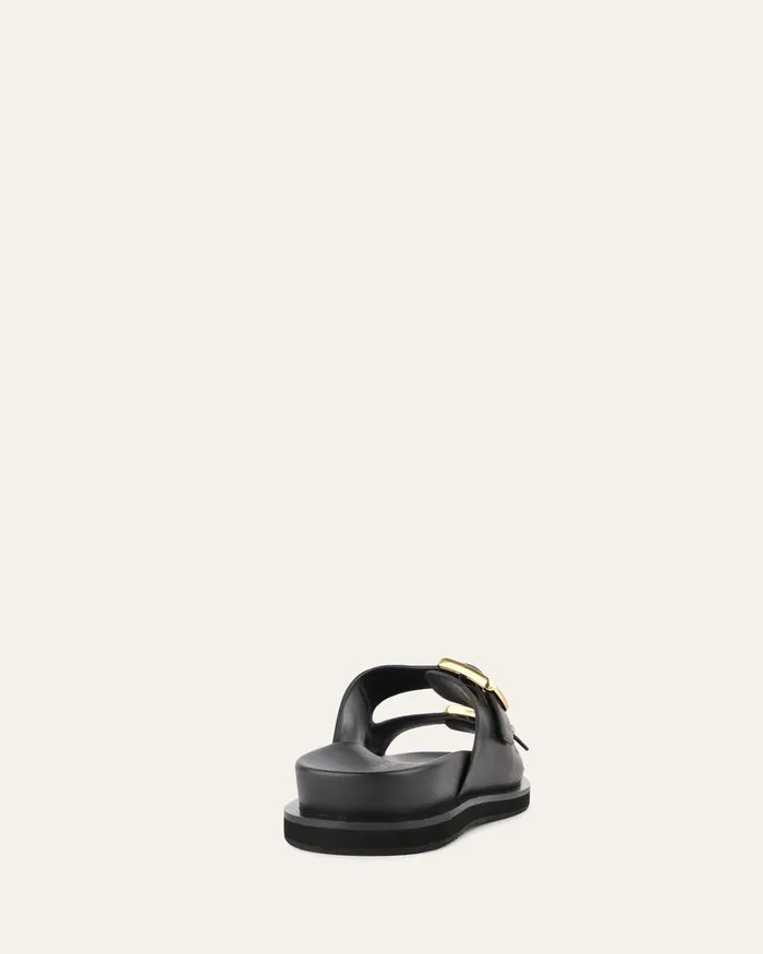 FLAT SANDALS Women jomercer Egon flat sandals black leather FLAT SANDALS Women jomercer Egon flat sandals black leather