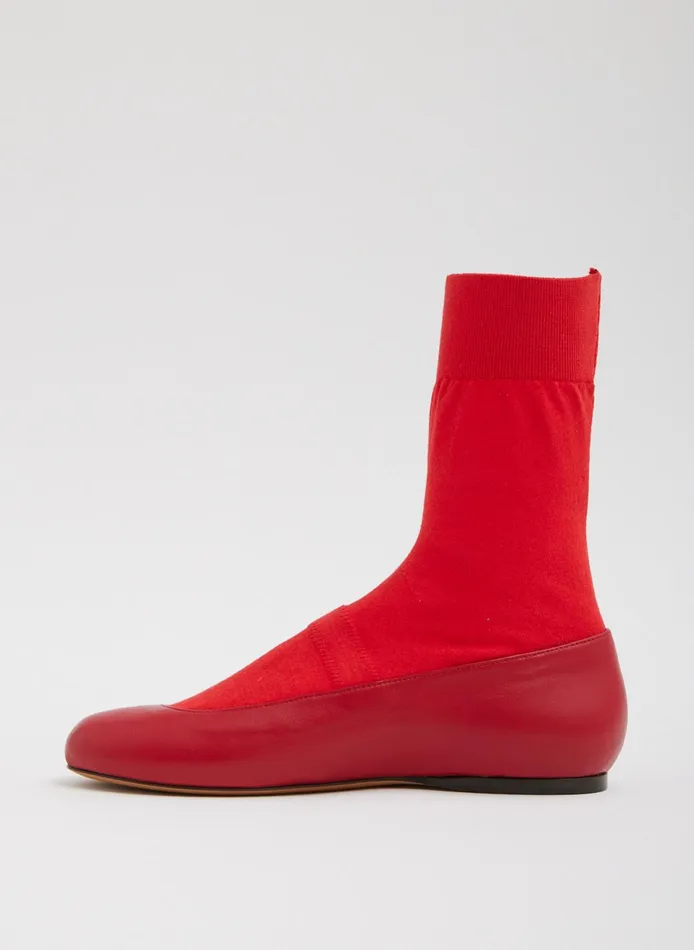 Flats Women Tibi Borg Sock Shoe