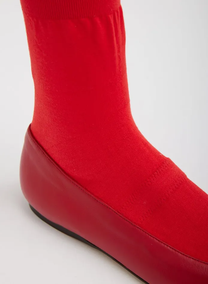 Flats Women Tibi Borg Sock Shoe