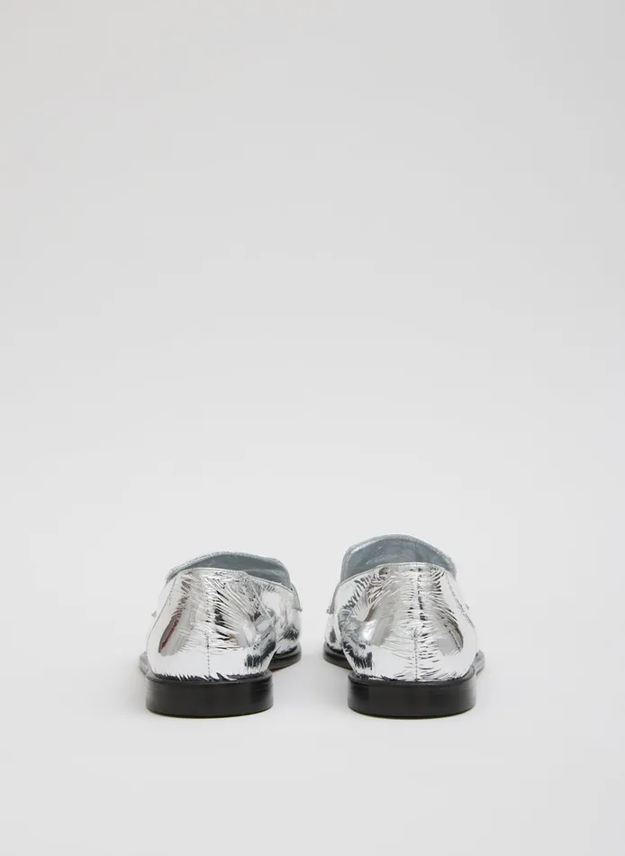Flats Women Tibi Nacho Metallic Loafer