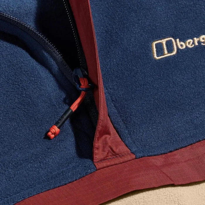 Fleece Men Berghaus Aslam Micro Half Zip Fleece 8211 Dark BlueNatural