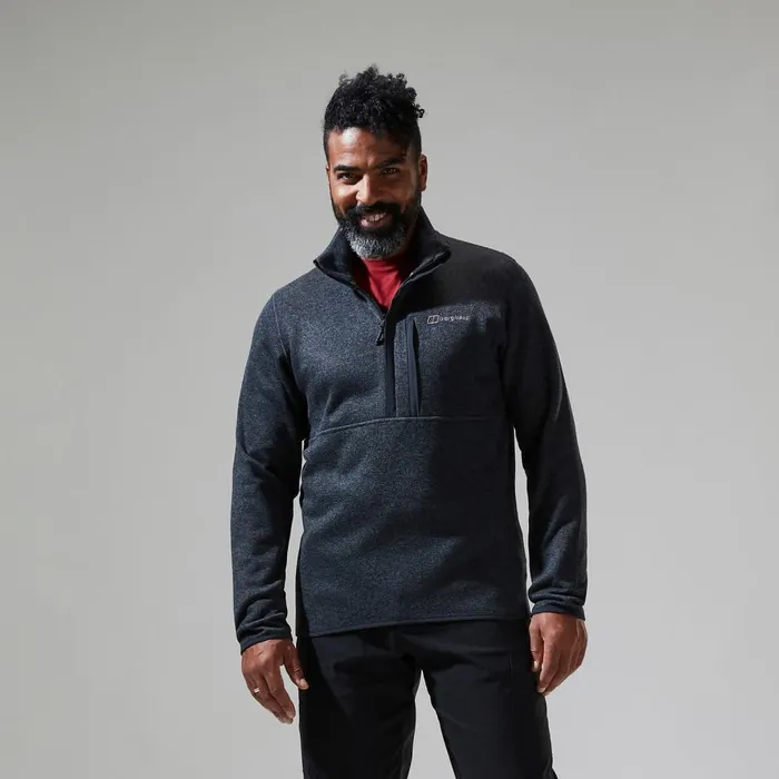 Fleece Men Berghaus Carnell Half Zip 8211 Black