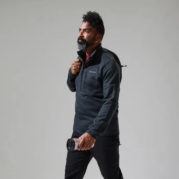 Fleece Men Berghaus Carnell Half Zip 8211 Black
