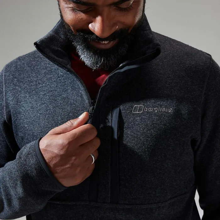 Fleece Men Berghaus Carnell Half Zip 8211 Black